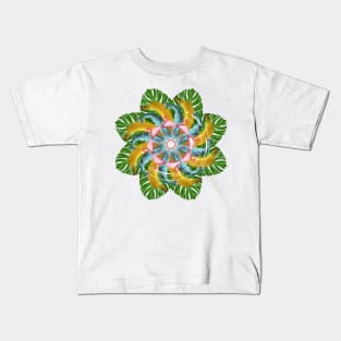 tropic absurd mandala Kids T-Shirt